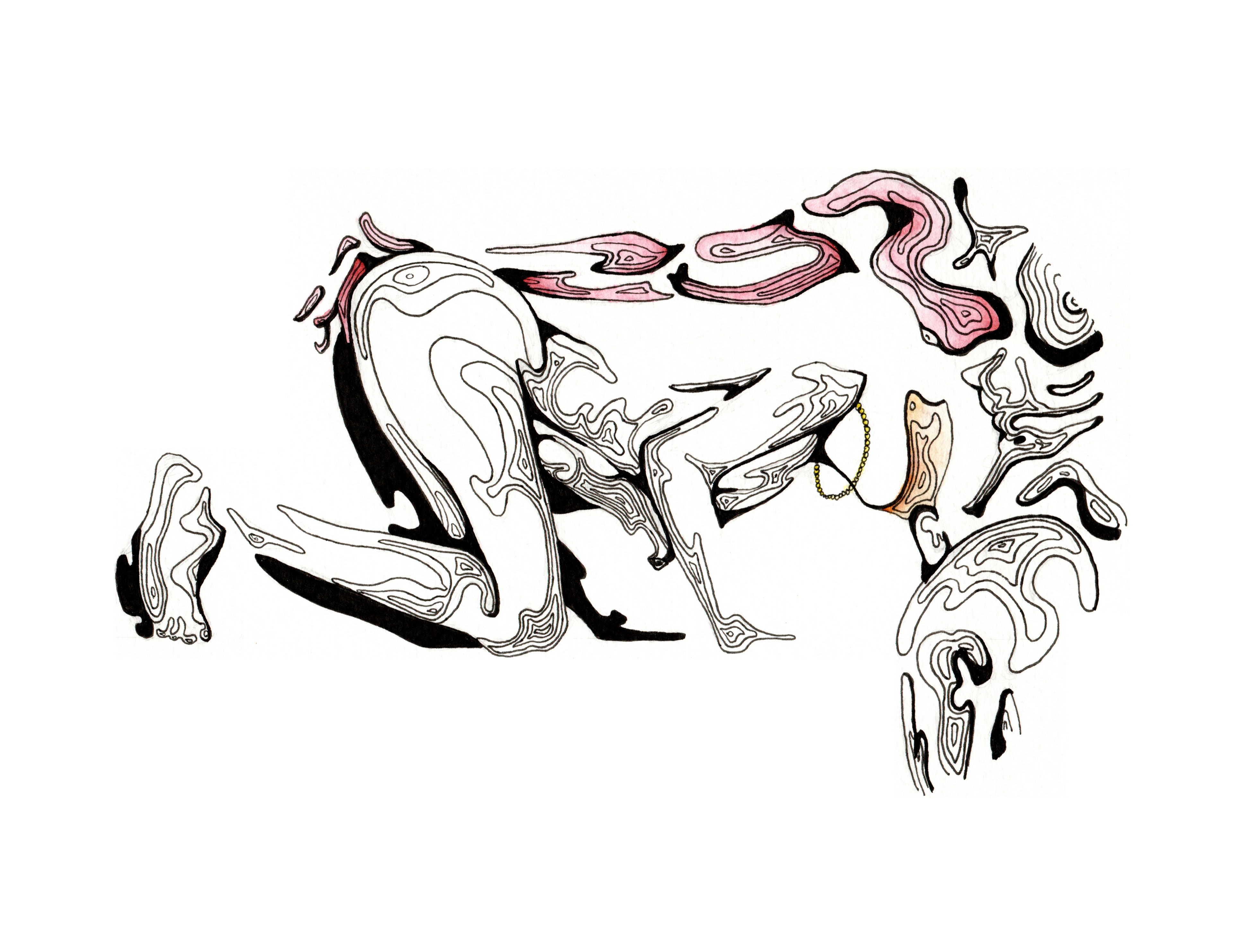 Desert Oasis - TopoErotic Series - Art Print