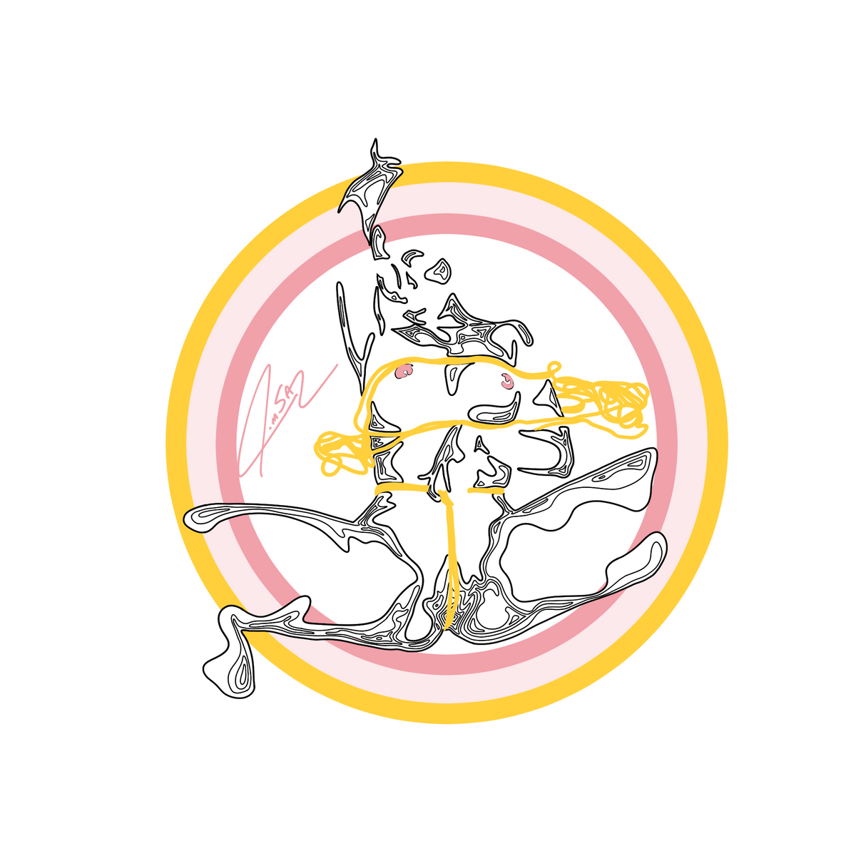 Unravel - Hot Honey Series - Art Print